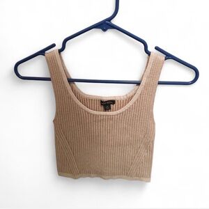 Wild Fable Tan Crop Top Ribbed